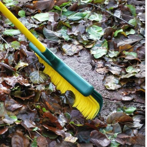 Synx Tools Klauwbezem 28 cm - kunstgras bezem - Bezems - Incl. telescopische steel 70 - 140 cm - Afbeelding 6