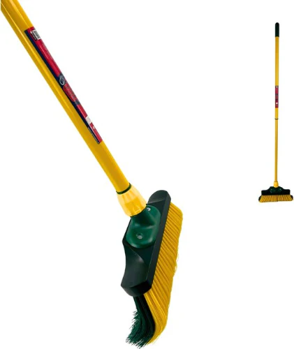 Synx Tools Klauwbezem 28 cm - kunstgras bezem - Bezems - Incl. telescopische steel 70 - 140 cm - Afbeelding 2