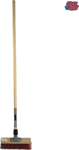 Synx Tools Harde X Bezem 30 cm - veger - straatbezem - Incl. bezemsteel 130 cm - Afbeelding 5