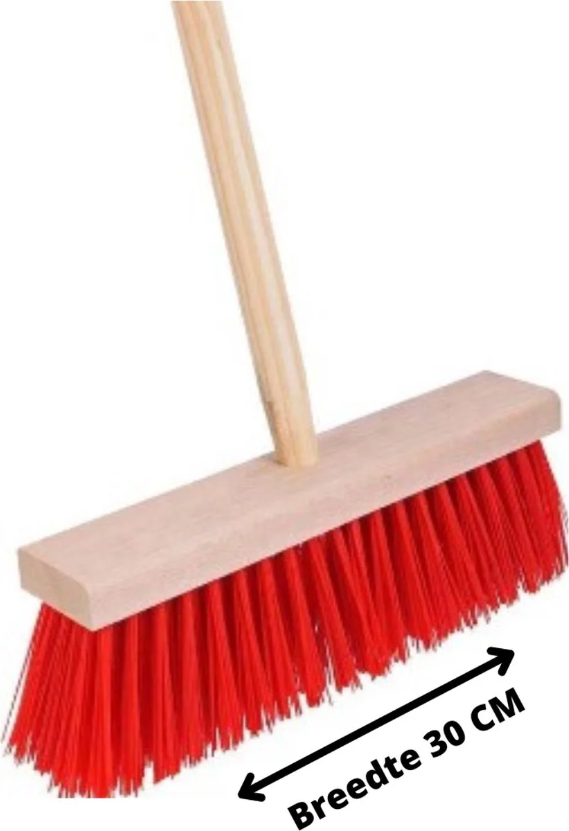 Synx Set 2x Buitenbezem Rood - Tuinartikelen - Veger - 120cm Steel - Afbeelding 6