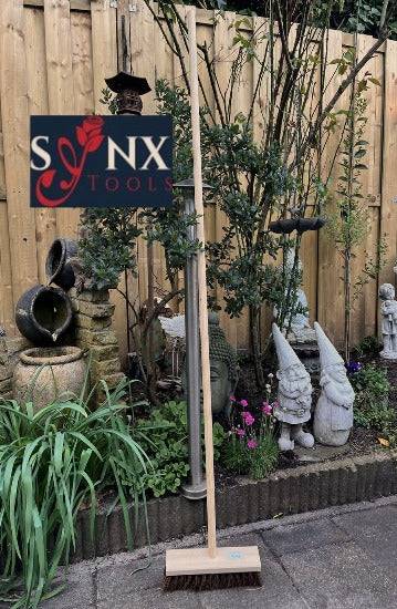 Stadsbezem 30 cm straatbezem - buitenbezem Synx Tools - Incl. bezemsteel 120 cm - Afbeelding 6