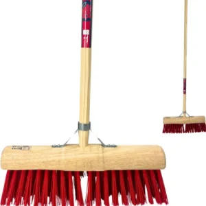 Synx Tools Gemeentebezem 45 cm - harde bezem - bezem voor buiten - Incl. bezemsteel 150 cm