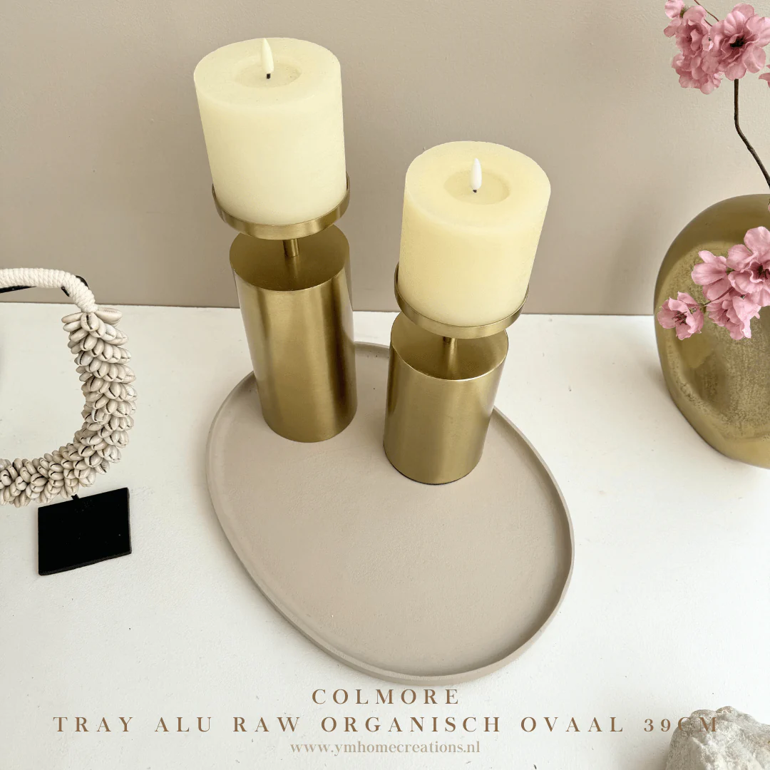 Tray ALU RAW Ovaal NAOMI Sand | Beige 39x29x2cm - Colmore - Afbeelding 7