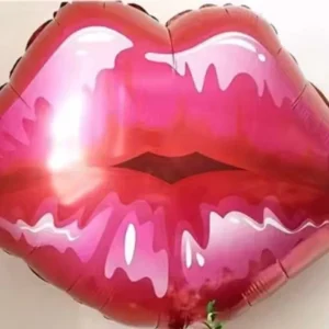 *** Lippen Ballon Zoen – Thema feest – Grote Helium Ballon – Verjaardag – Folie – Sweet 16/18 – Valentijn – Verliefd – Make-up – Lippenstift – Meisje Feestdecoratie – van Heble® ***