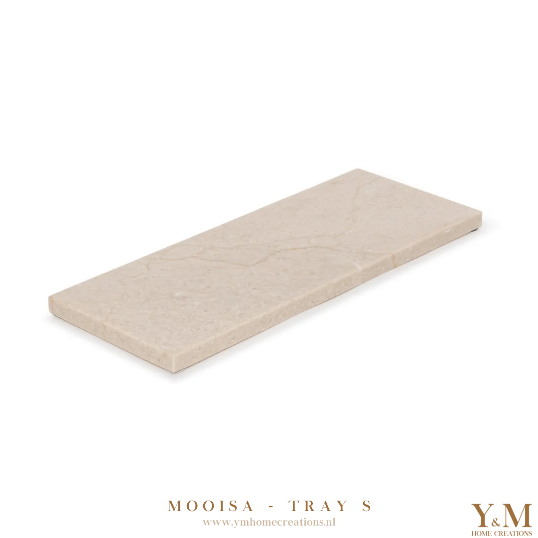 MOOISA Marmer Tray Beige S - 25x10cm - Afbeelding 2