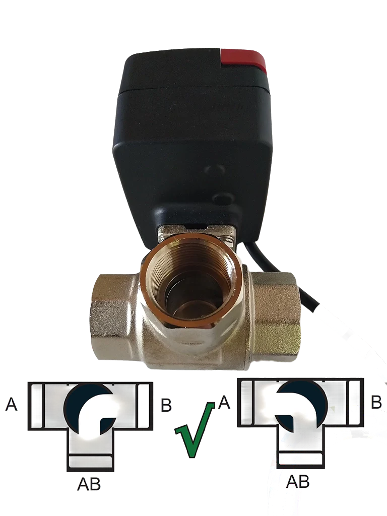 Rekx VVC1 Driewegklep 1" 230v voor Warmtepomp of Cv systeem - Afbeelding 7