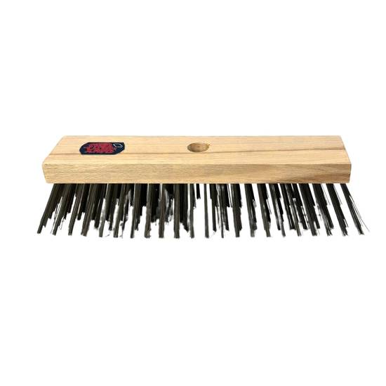 Onkruidbezem van Staaldraad bezem - Synx Tools staaldraadbezem - staalborstel - Zonder steel - Afbeelding 3