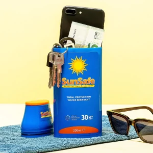 Zonnebrandcrèmefles Voor Spullen – Sunsafe Blauw
