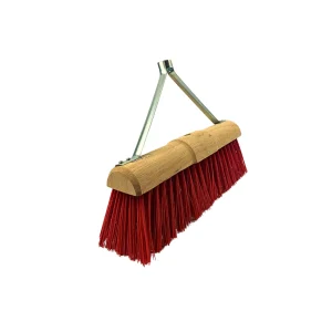 Synx Tools Wegenbouwbezem Nylon 45 cm – Buitenbezem met steelhouder, zonder steel